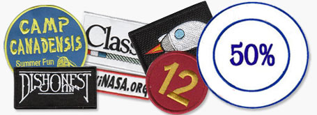 50 Percent Patch Embroidery